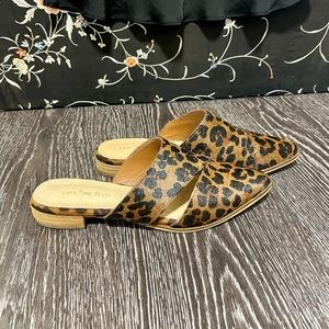 fab’rik Leopard Mules Size 7.5 (gently worn)
